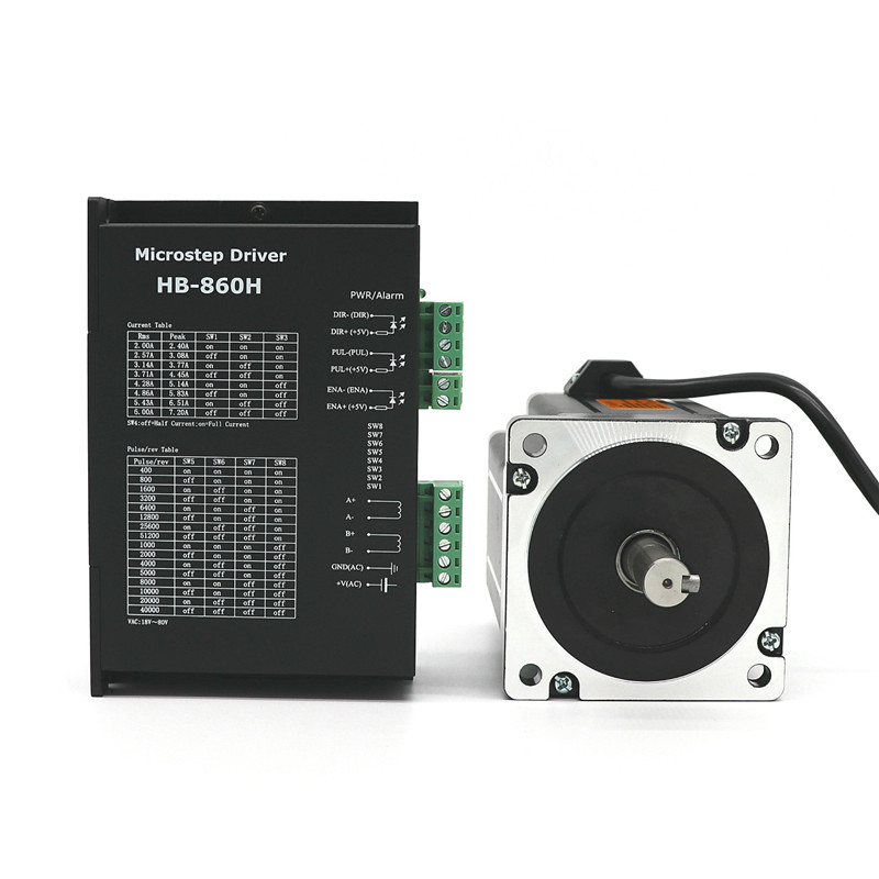 Драйвер шагового микро-двигателя Nema 34 нм, HB-860H + 86BYGH250C, 2 фазы, 5,6 А, l118мм, высокий крутящий момент, шаговый комплект для маршрутизатора с ЧПУ