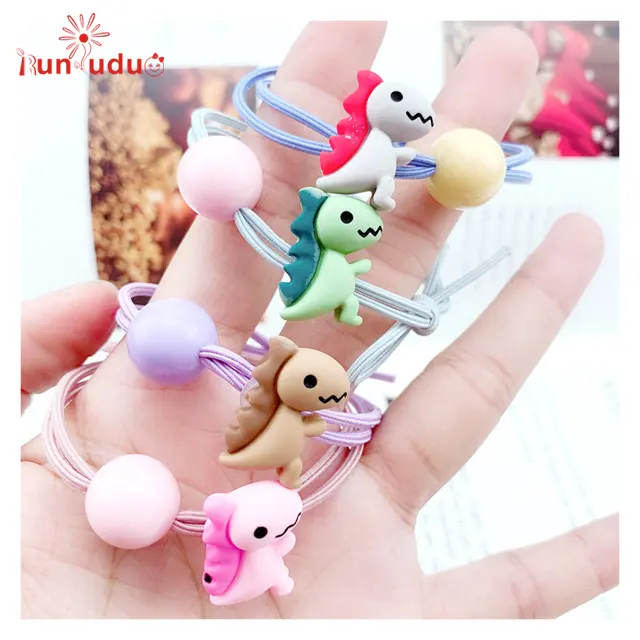 RFD-602115 Dinosaurs accessories Rubber Band Hairbands Ponytail Holder Scrunchies Vintage Elastic Hair Bands