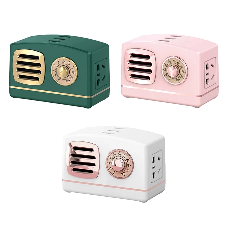 Fashion New Retro power strip with usb socket led soft light indicator exquisite practical use household office desk socket
