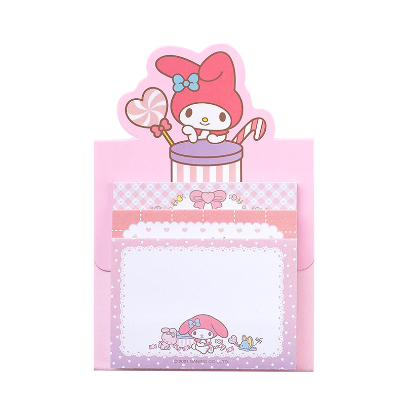 Junhui Kawaii My Melody Cinnamoroll Kuromi записная книжка портативный студенческий руководитель аниме сообщение может рвать блокнот