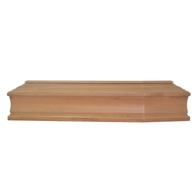 High Quality Paulownia Solid Wooden European Style Coffin