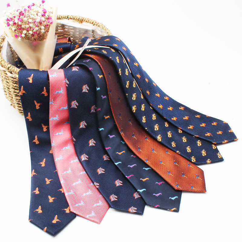 Custom made silk jacquard woven necktie novelty tie