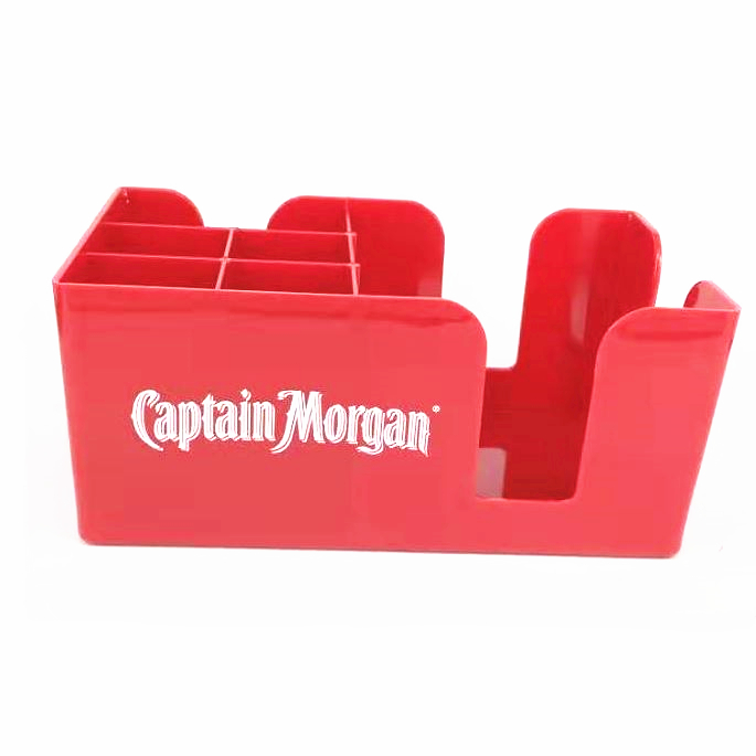 Hot Sale Plastic Table Storage Caddy Desk Supplies Small Seven Compartment Classrorm Bar Storage Caddies