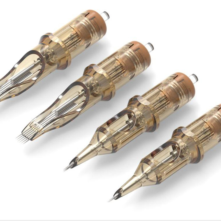 2021 hot sale newest Brown needle cartridges tattoo pen cartridge wholesale permanent makeup machines needle cartridges