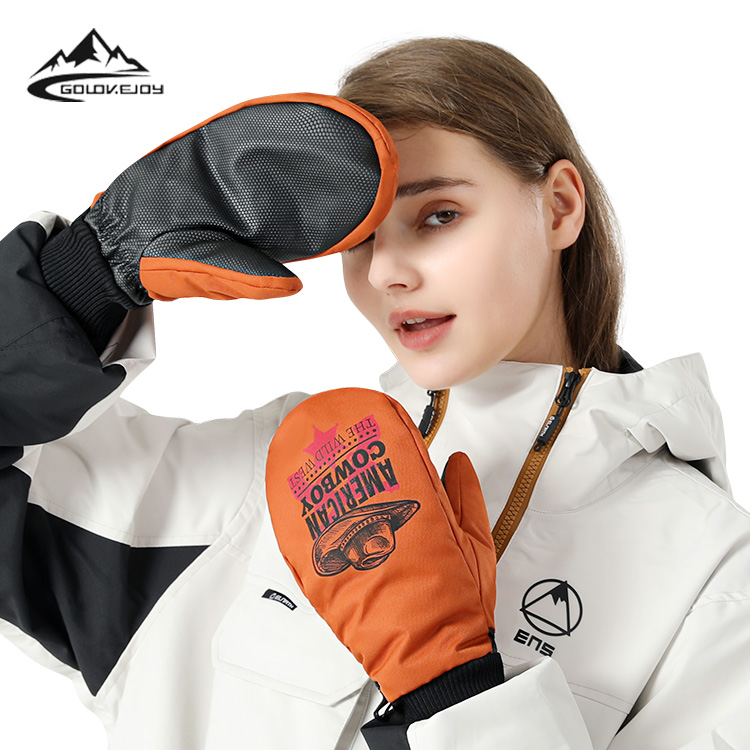 GOLOVEJOY SK24 2021 New Arrival Windproof Outdoor Sports Cycling Hiking Winter Velvet Warm Full Finger Waterproof Skiing Gloves