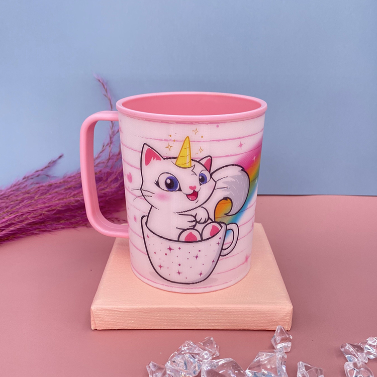 China Made Superior Quality 3D Lenticular Making Cup Reusable Plastic Promotion Kids Plastic Cup For Souvenir