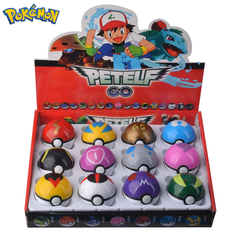 12 Pcs/Set Pocket Monster Action Figure Pokemon Game Poke Ball Model Charmander Anime Figure Dolls Toy For Children Gift