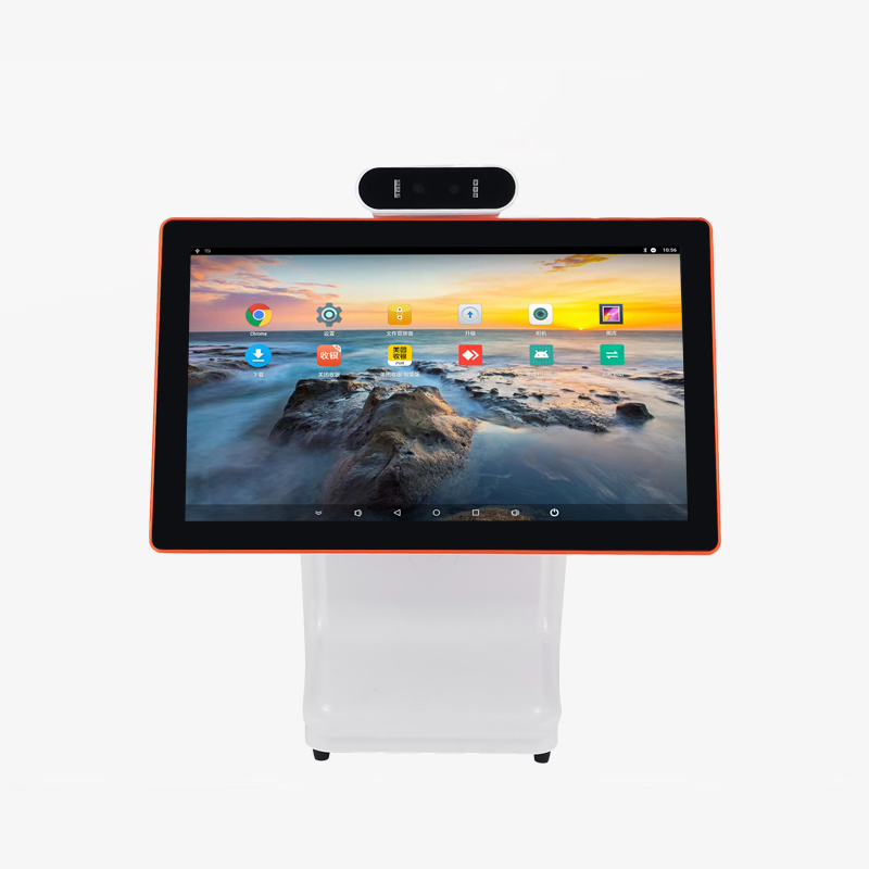 Winson 15,6 дюймовый POS-терминал с двойным сенсорным экраном, Android POS-терминал с бинокулярной камерой