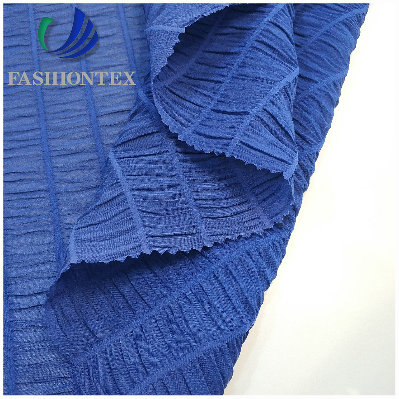 Fashiontex 50D weft stretch bubble crepe fabric polyester spandex mixed stretch fabric