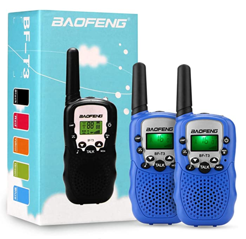 BF-T3, комплект из двух предметов для детей с передающая радиоустановка, лучший подарок для детей BAOFENG BF-T3 мини беспроводной двухстороннее радио 0,5 W иди и болтай Walkie Talkie для детей