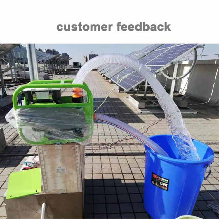 Solar Powered Submersible Water Well Pump System Price Solar Water Pump 750W 21CBM Cast Iron Water Pump