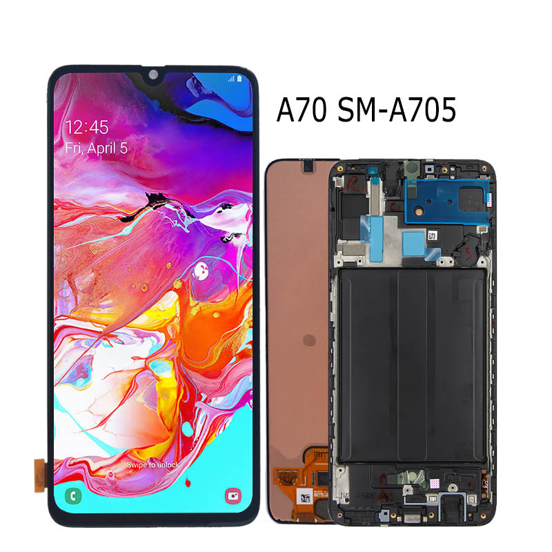 Оригинальный Размер 6,7 ''дисплей для Samsung Galaxy A70 A705 SM-A705F A705F ЖК-дисплей сенсорный экран дигитайзер в сборе + рамка