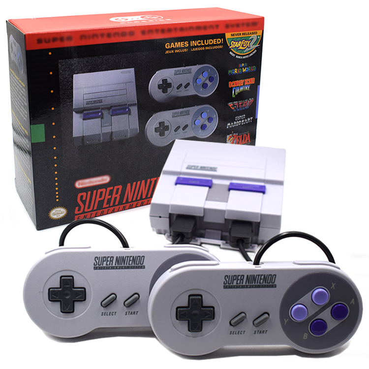 Горячая Распродажа! Супер Snes встроенный 21 Футболки с принтами на тему классических игр Ретро видео 16 бит мини игровая консоль с высоким качеством