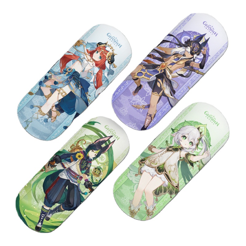24 Styles Genshin Impact Zhong Li Xiao Character Cartoon Pattern PU Glasses Case Storage Box