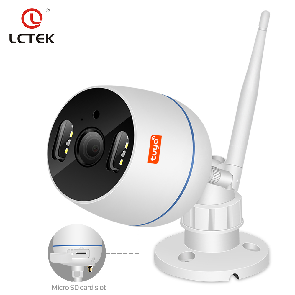 1080P Tuya Водонепроницаемая Наружная цилиндрическая облачная IP-камера P2P WiFi камера видеонаблюдения
