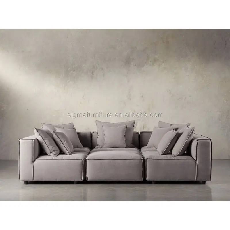 living room sets for cheap Indoor furniture modular design six piece pit sectional sofa set