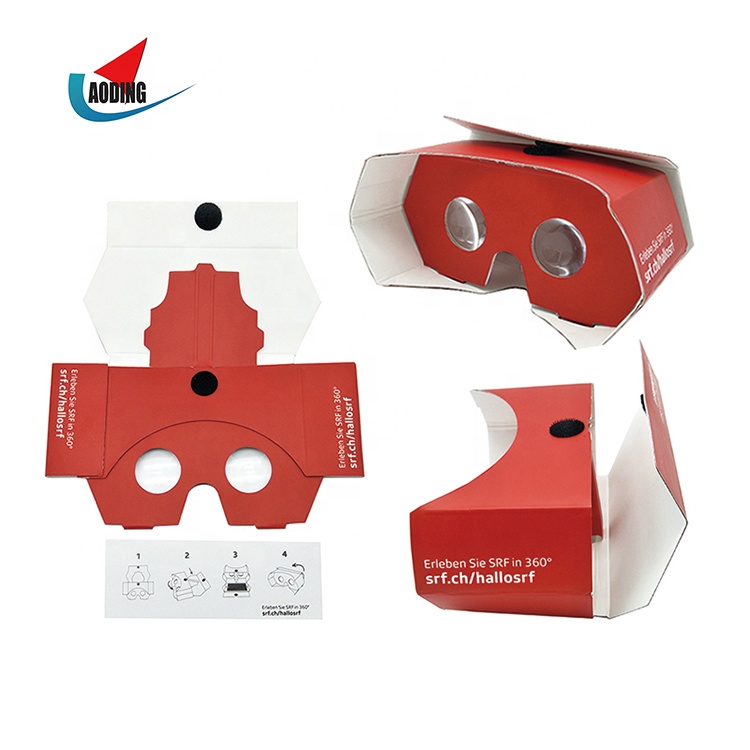 Promotional 3D Vr Virtual Reality Portable Google Cardboard 3.0 VR Glasses Flat Foldable VR