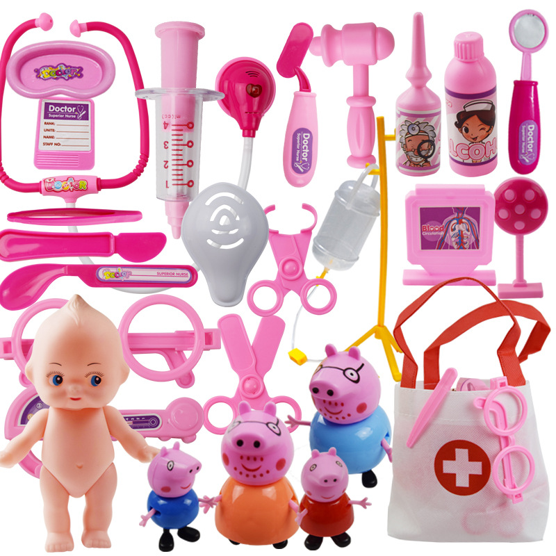 Nurse Toy Doctors Nurse Role Play Intelligent First-Aid Kit Hand Medical Kit Plastic Doctor Toys