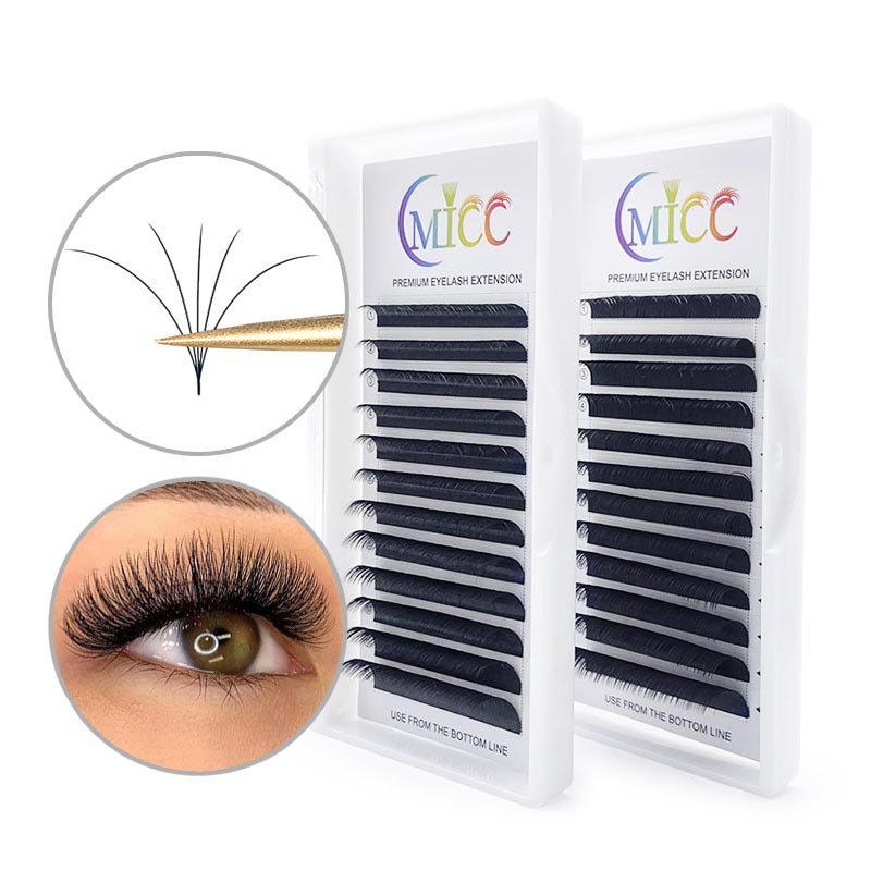 2021 CMCC russian silk individual bottom eyelash mink fluffy lashes extension single custom package vendors