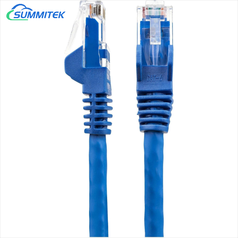 Внутренний 1 м U/UTP CAT6 24AWG кабель Ethernet, неэкранированный многожильный LSZH Snag, без литой загрузки, OEM сетевой патч-корд, тест Fluke