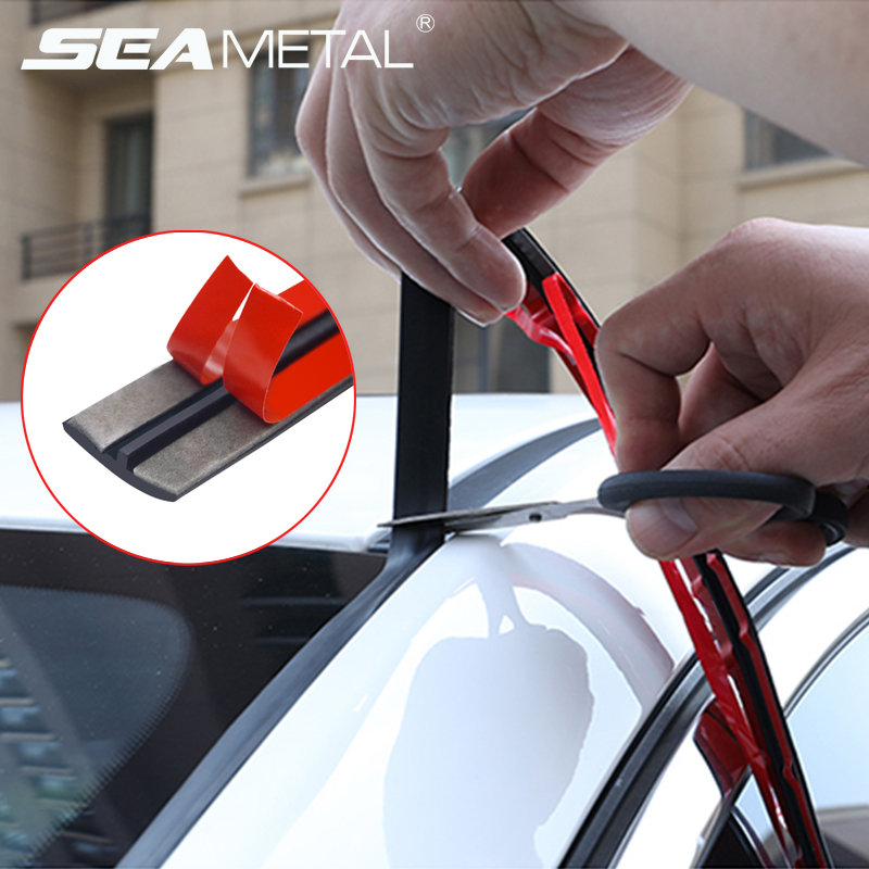 Car Rubber Seal Strips Auto Seal Protector Sticker Window Windshield Roof Rubber Sealing Strip Noise Insulation Accessories