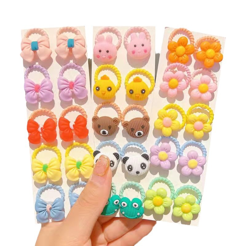 Girls Cartoon Hair Rubber Band Children Baby Elastic Hair Band For Girl Kids Hair Accessories Set