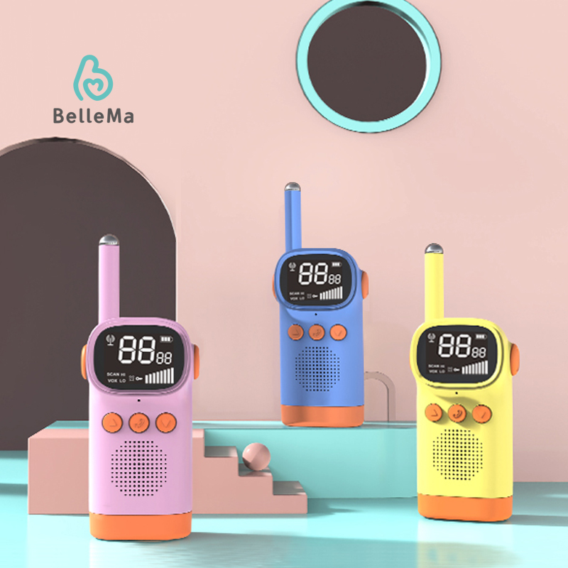 Walkie Talkie детские мини-игрушки ручной трансивер 3 км Диапазон шнурка интерфон для детей подарок на день рождения