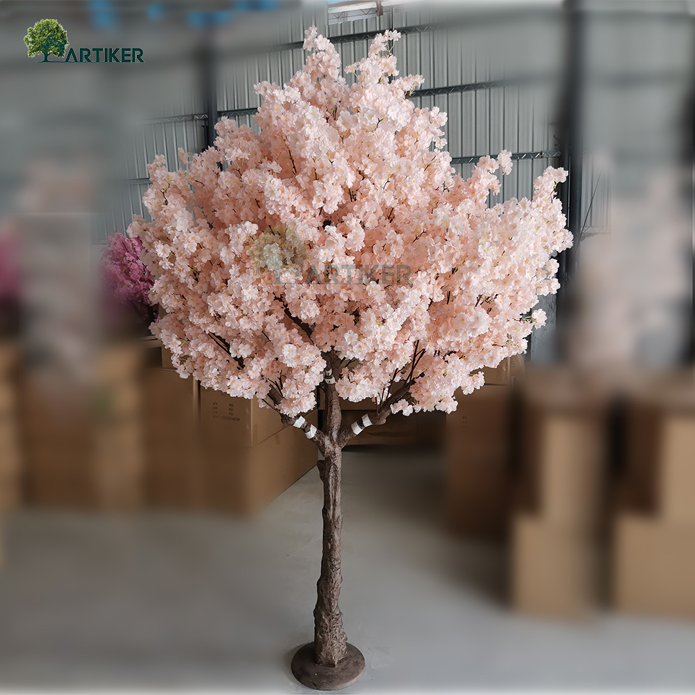 Японский для домашнего декора искусственный 6 футов белый искусственный cherry цветение деревья выгнутый крытый светильник большой cherry дерево цветок