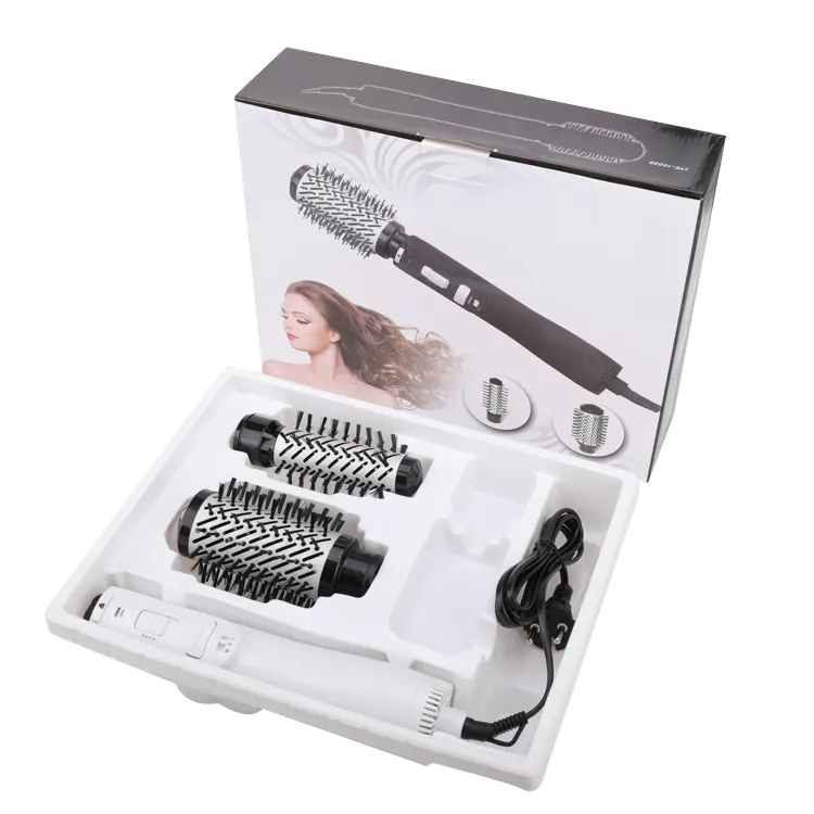 2021 Automatic rotating Hot Air Brush 2 in 1 hair salon equipment blow dryer brush hair dryer brush one step hair dryer
