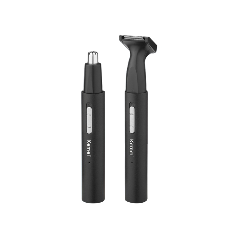 Kemei km-6664 USB зарядка 2-в-1 бритва, сменные лезвия бритвы Триммер портативный Мужская бритва