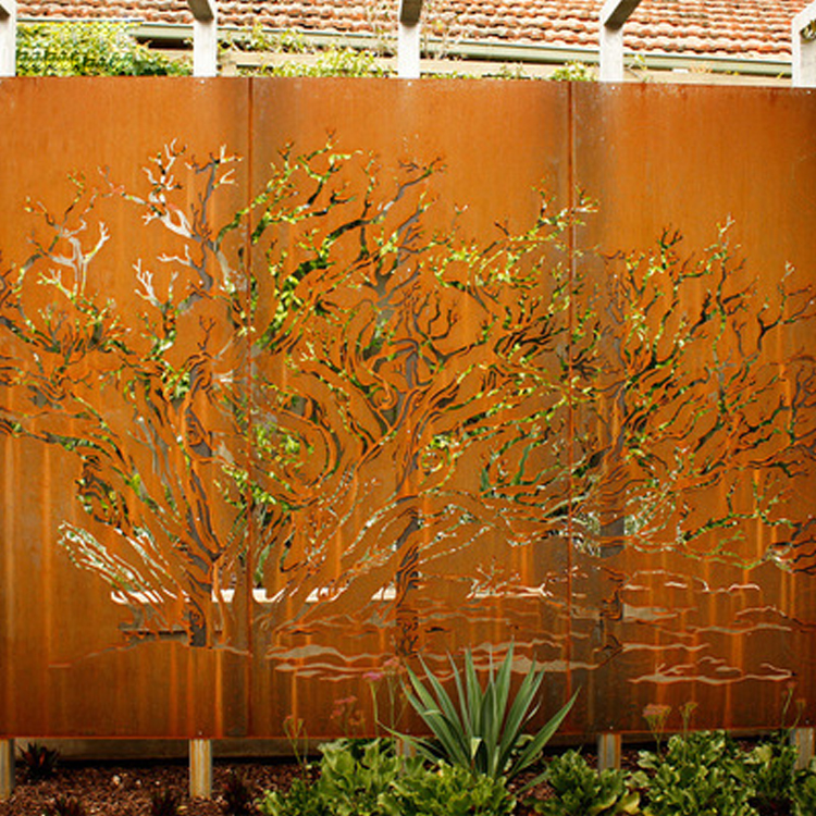 Наружный защитный экран corten стальной экран металлический экран
