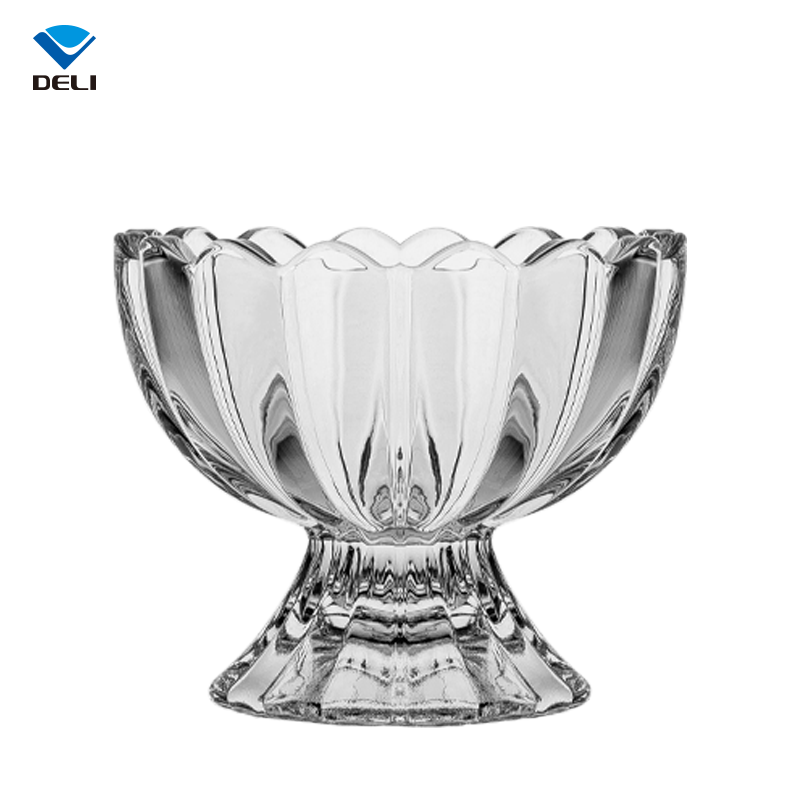 Прозрачный стакан для мороженого с гравировкой, 120 мл, 4,1 унций