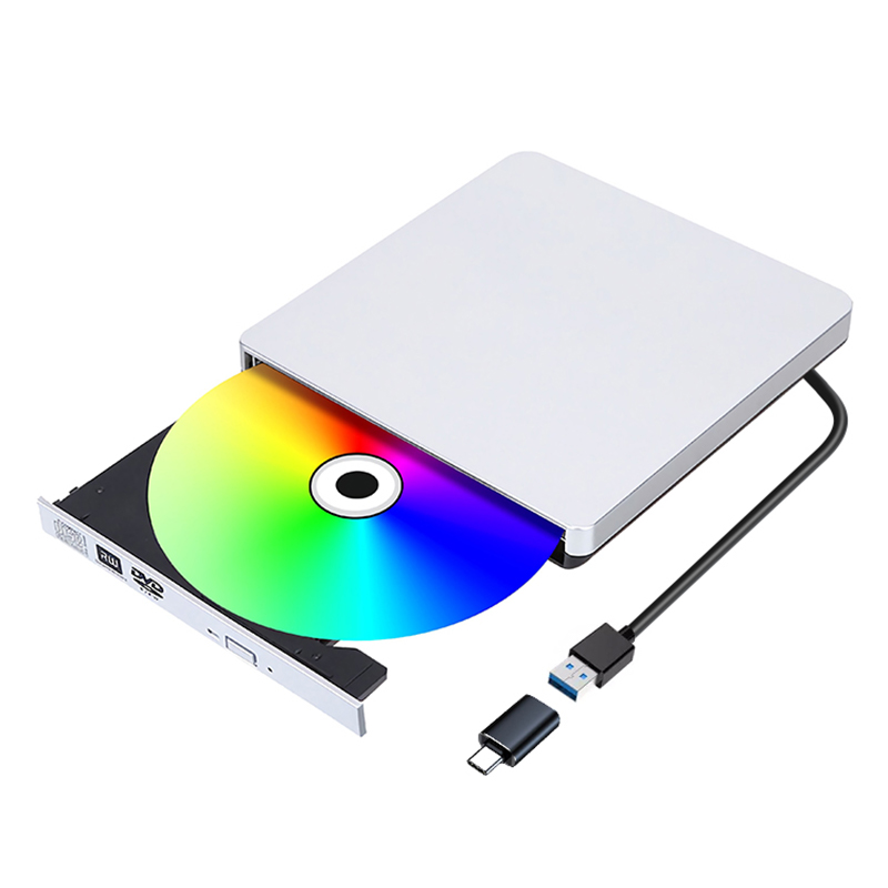 Внешний CD DVD привод USB 3,0, портативный CD DVD +/-RW привод, тонкий DVD/CD ROM, записывающее устройство, записывающее устройство