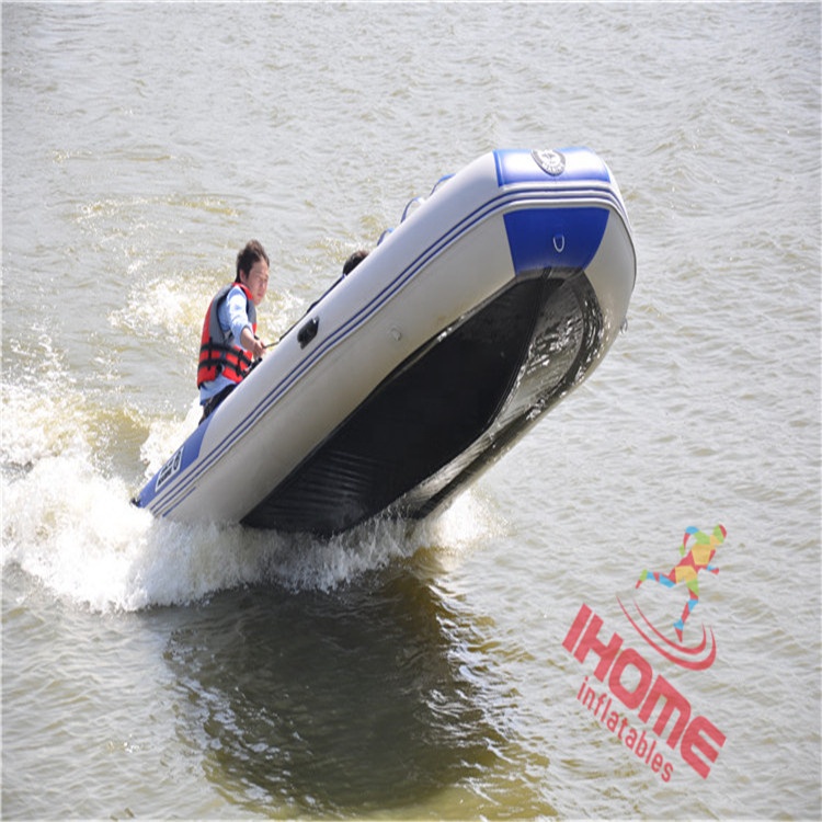3m China pvc inflatable boat fishing boat inflatable air deck bottom factory price logo print customized for lake