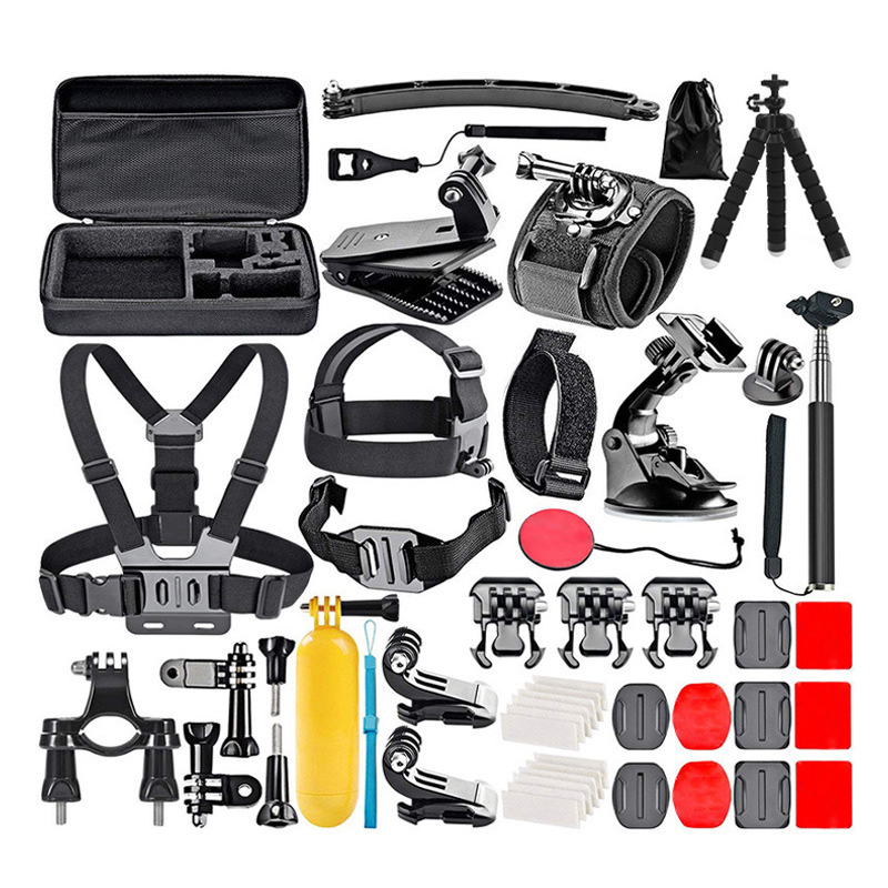 Комплект аксессуаров 50 в 1 для спортивной экшн-камеры GoPro Hero 9 8 7 6 5 4 3 3 + 2