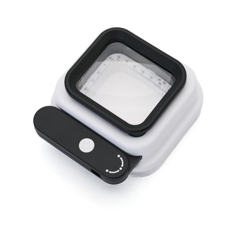10x/15x/20x Handheld Led and UV Foldable Magnifier with scale for Reading  Inspection