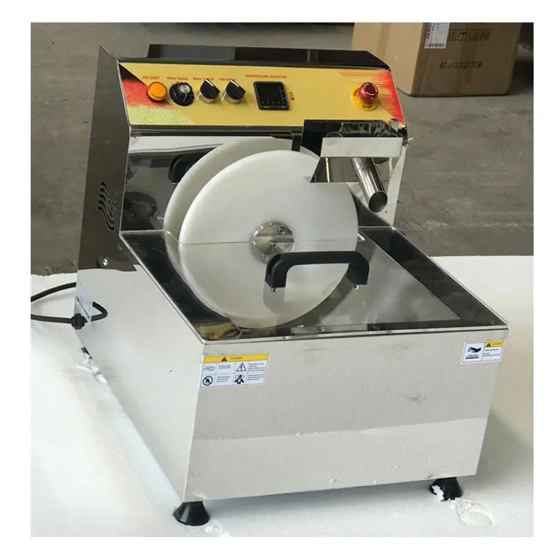 commercial use small full automatic wheel 8kgs chocolate tempering making machine/chocolate on sale