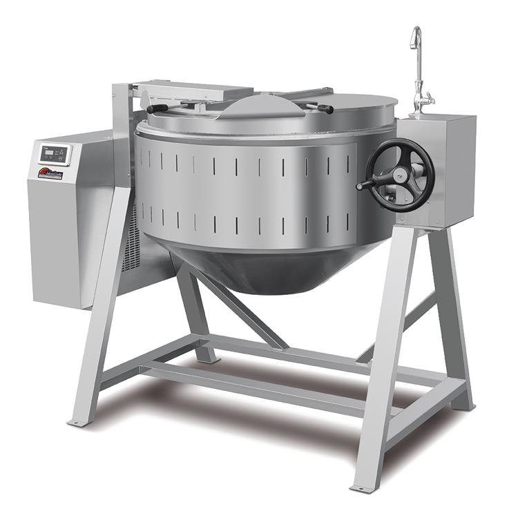 100-500L индукционный Наклонный Миксер для приготовления пищи, Wok Jacketed чайник с миксером