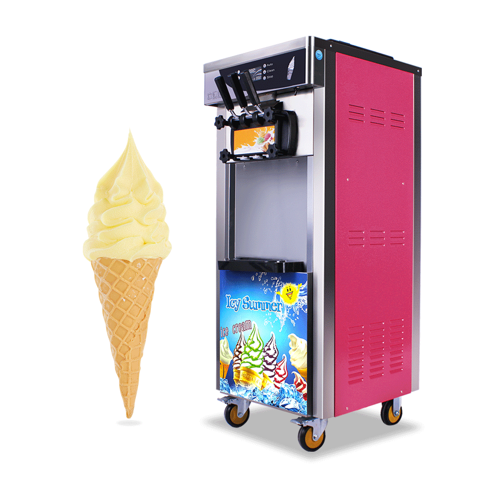 factory price Commercial 5.3 to 7.4 Gallon per Hour soft ice cream machine