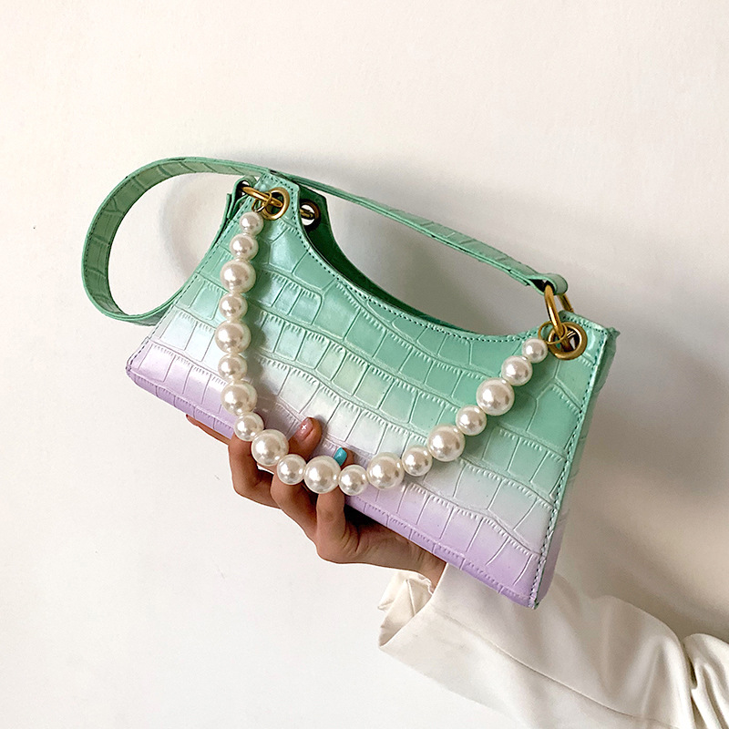 Sac femme de luxe 2021 luxury brand women pearl chain small shoulder leather fashion handbags clutch bags