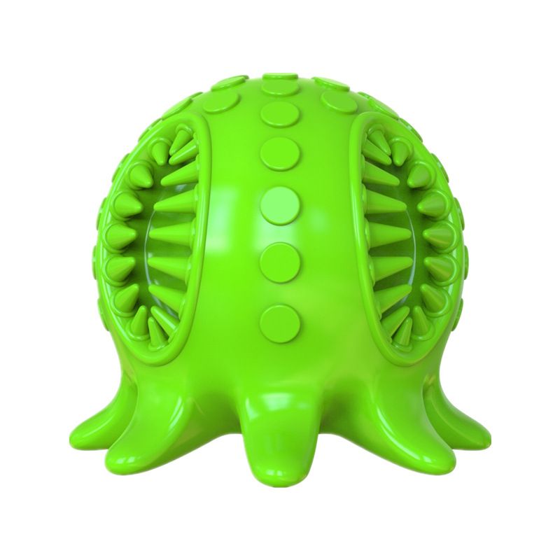 wholesale Pet gnaw resistant octopus vocal toy new dog TPR molar toothbrush octopus balls toy sports balls