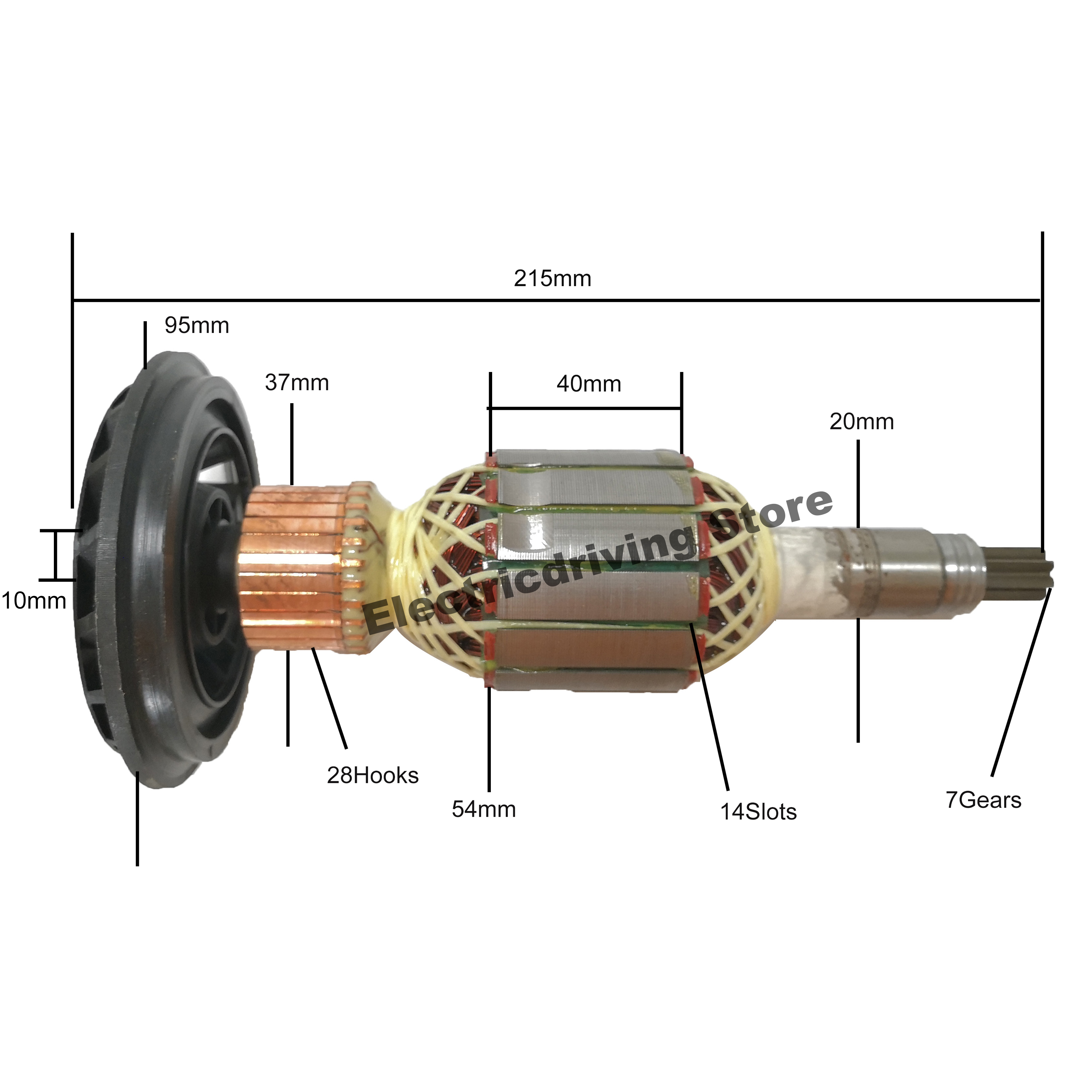 Электродвигатель/арматура для отбойного молотка Bosch (GSH11E, GBH11DE),220 В