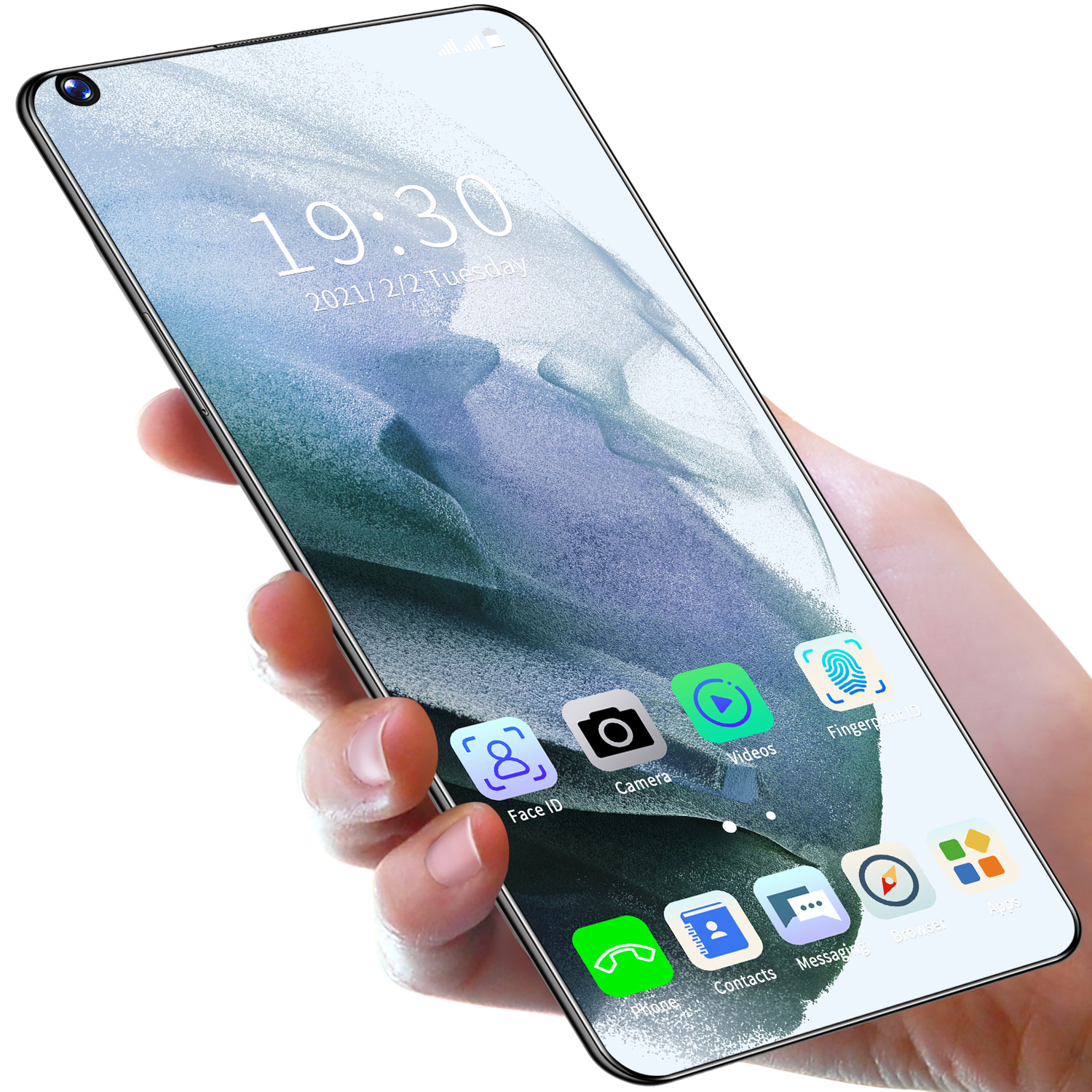 Оптовая продажа 2021 S21U Android 7,3 дюймов HD экран 6800 мА/ч, 4G Octa Core 8 + 256 смартфонов