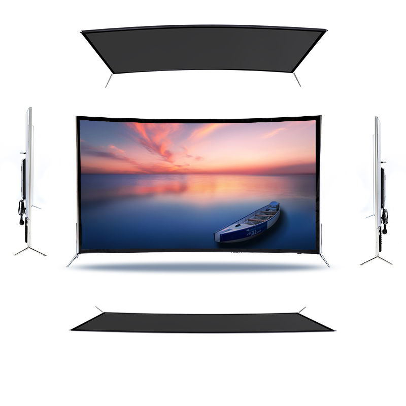 Factory wholesale 55 Inch led curved smart tv android 4K extremet-thin televisions