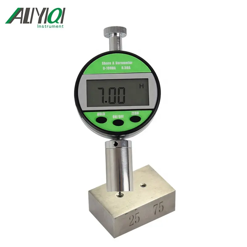 With calibration block digital shore a hardness tester