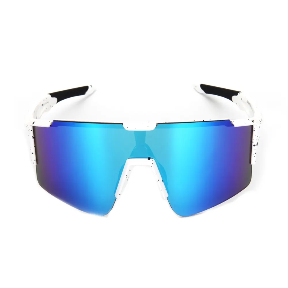 2022 Factory Custom 1 Piece Lens Outdoor Uv400 Sport Eyewear Men Oversized Sports Sunglasses
