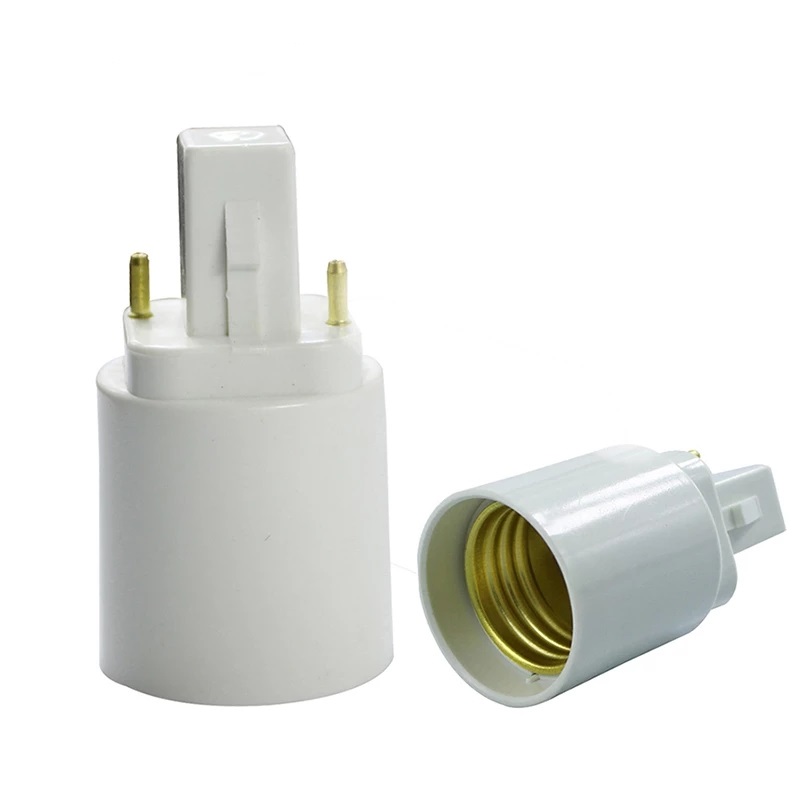 Адаптер для цоколя лампы 2Pin G24-E27 G24d в E26/E27