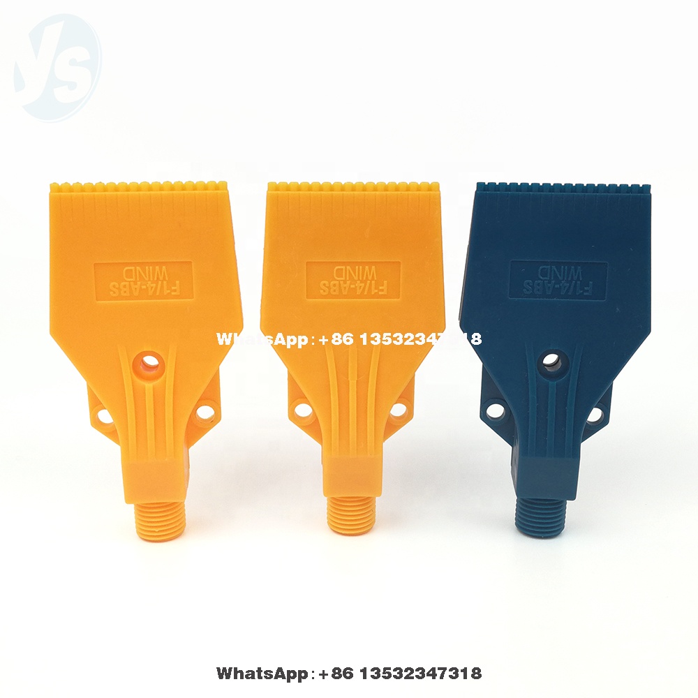 YS ABS 2 крепежных отверстия, насадка для ветряного воздуха, 1/4 "ABS насадка для ветровой струи, горячая распродажа, пластиковая насадка для ветряного воздуха, плоскоструйная насадка