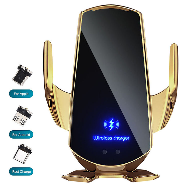 Usb Универсальная Подставка для телефонов для автомобиля металлический держатель для мобильного телефона автомобильное беспроводное зарядное устройство