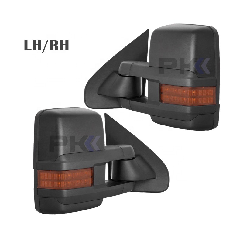 Буксировочное зеркало PK10664 GM1320354 для 2007-2013 Chevy Silverado 1500 текстурированное телескопическое складное Левое зеркало с подогревом